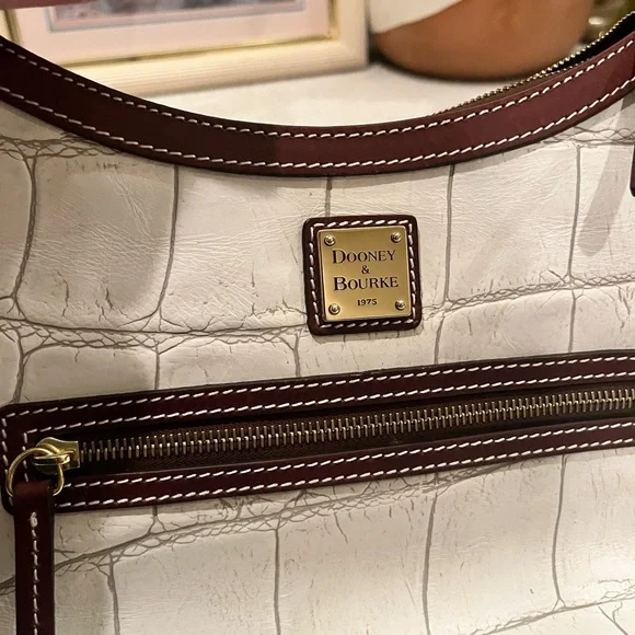 Dooney & Bourke Embossed Leather Shoulder Bag - Picture 4 of 7